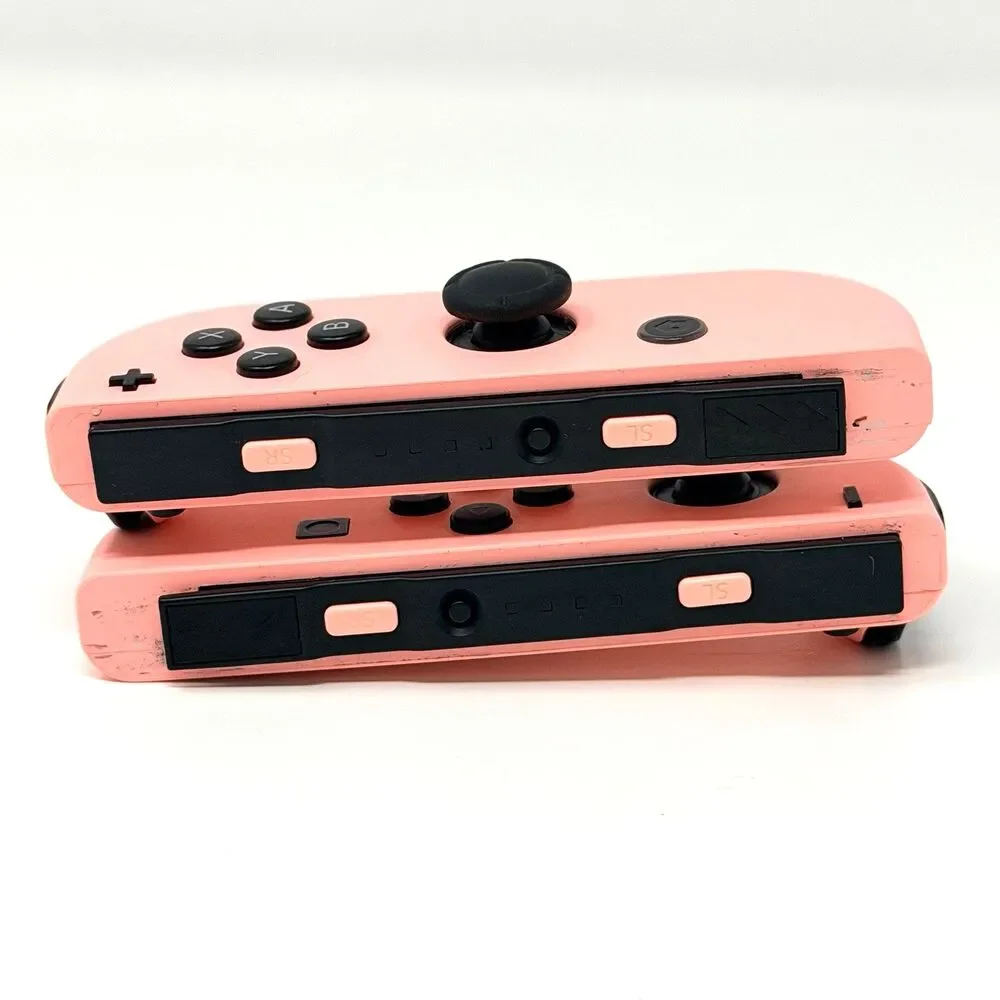 Nintendo Switch Joy Con Pastel Pink Controllers Left Right Pair Set